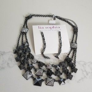 Lia Sophia Metropolis Necklace and Stiletto Earrings - NWT